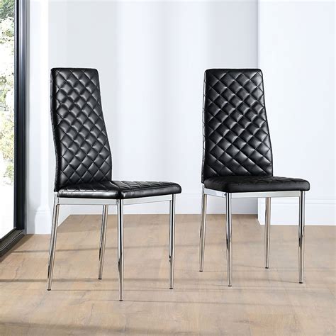 leather and chrome dining chairs|Leather And Chrome Dining Chair